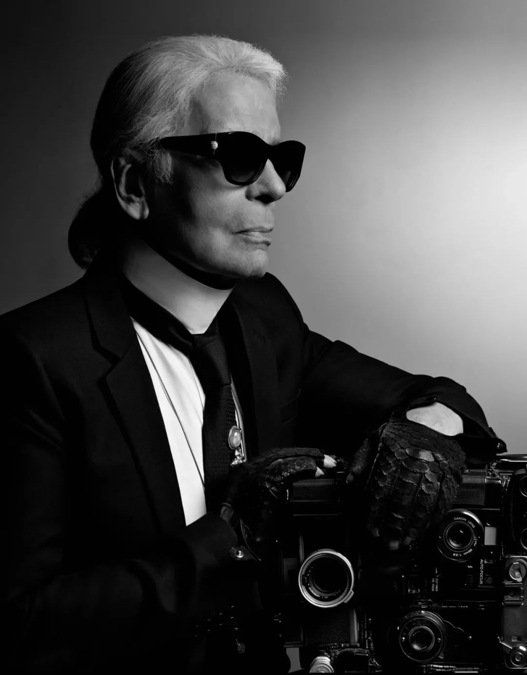 Karl Lagerfeld精力充沛，同时也是出色的时尚摄影师