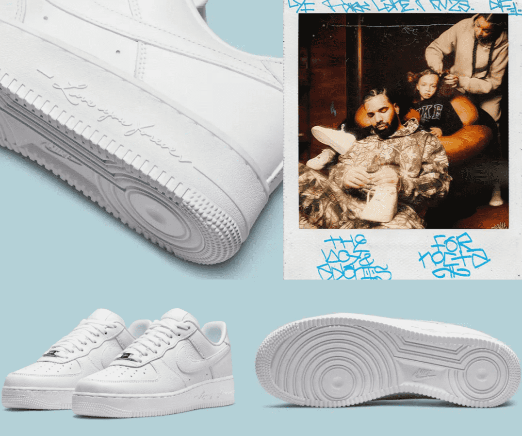 Nike与说唱歌手Drake合作的Air Force 1 Low “Certified Lover Boy”