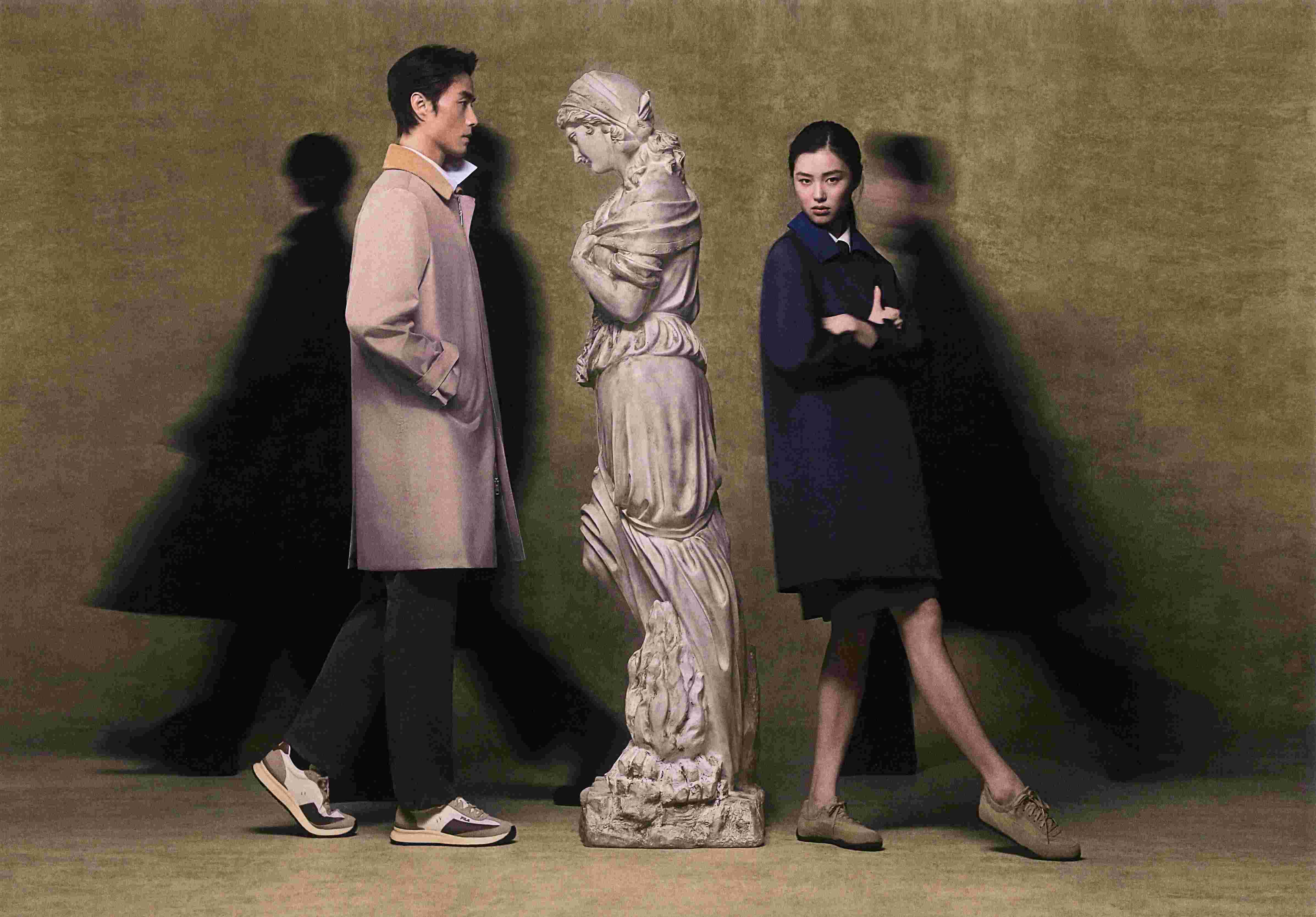 超模陈瑜、赵磊担纲演绎FILA“流动的都市”主题大秀