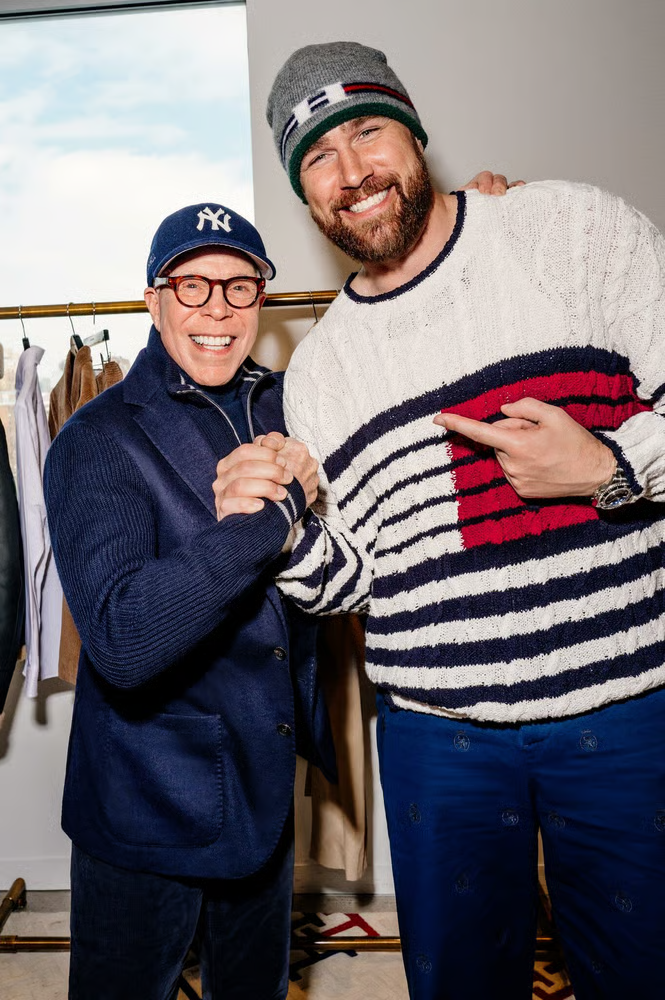 Tommy Hilfiger and Travis Kelce