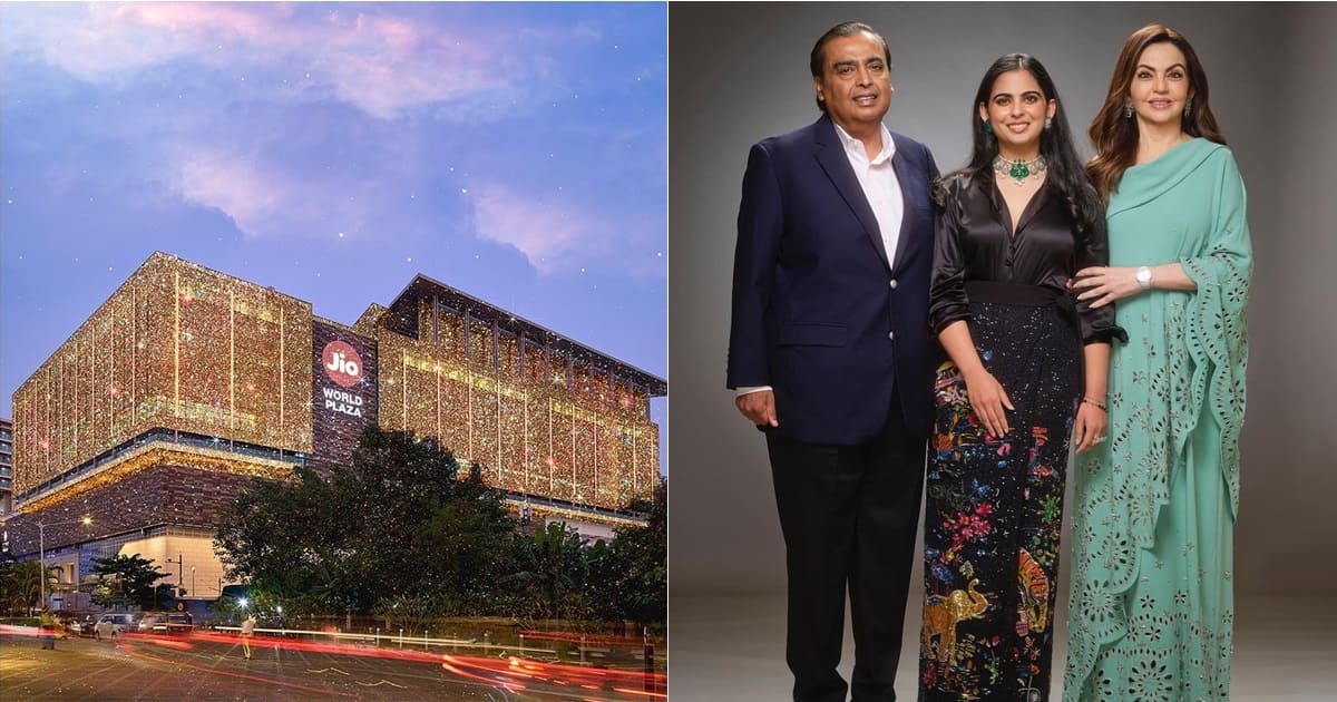 Jio World Plaza由印度首富家族、信实集团董事长穆克什·安巴尼开发持有
