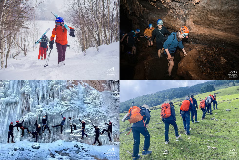 始祖鸟通过《山地课堂》联合户外大神带领消费者在严苛环境中体验产品，并举办体验工坊、抱石墙挑战以及实验性山地音乐演出等活动
