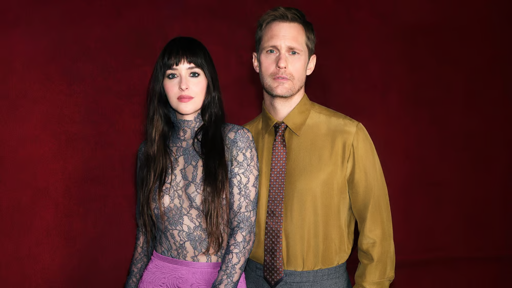 Valentino Beauty taps Dakota Johnson, Alexander Skarsgård for new fragrance campaign