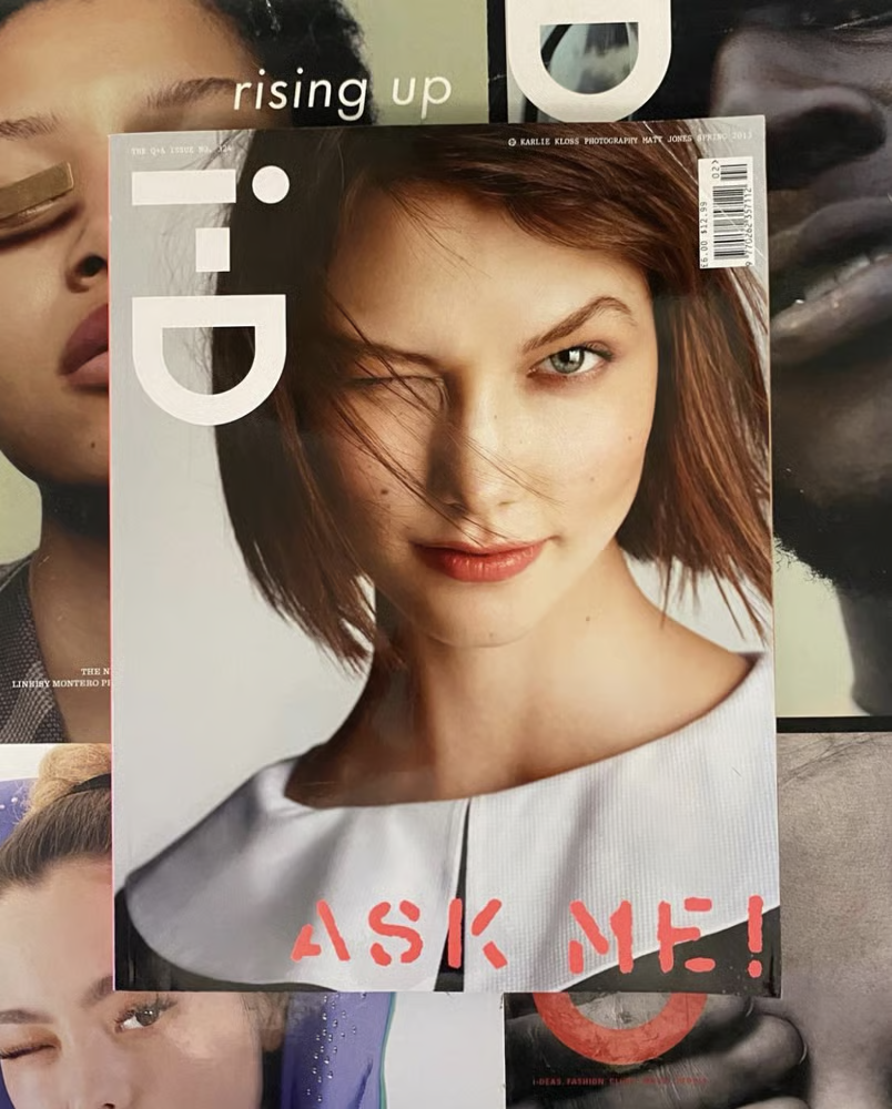 Karlie Kloss on the cover of I-D Magazine