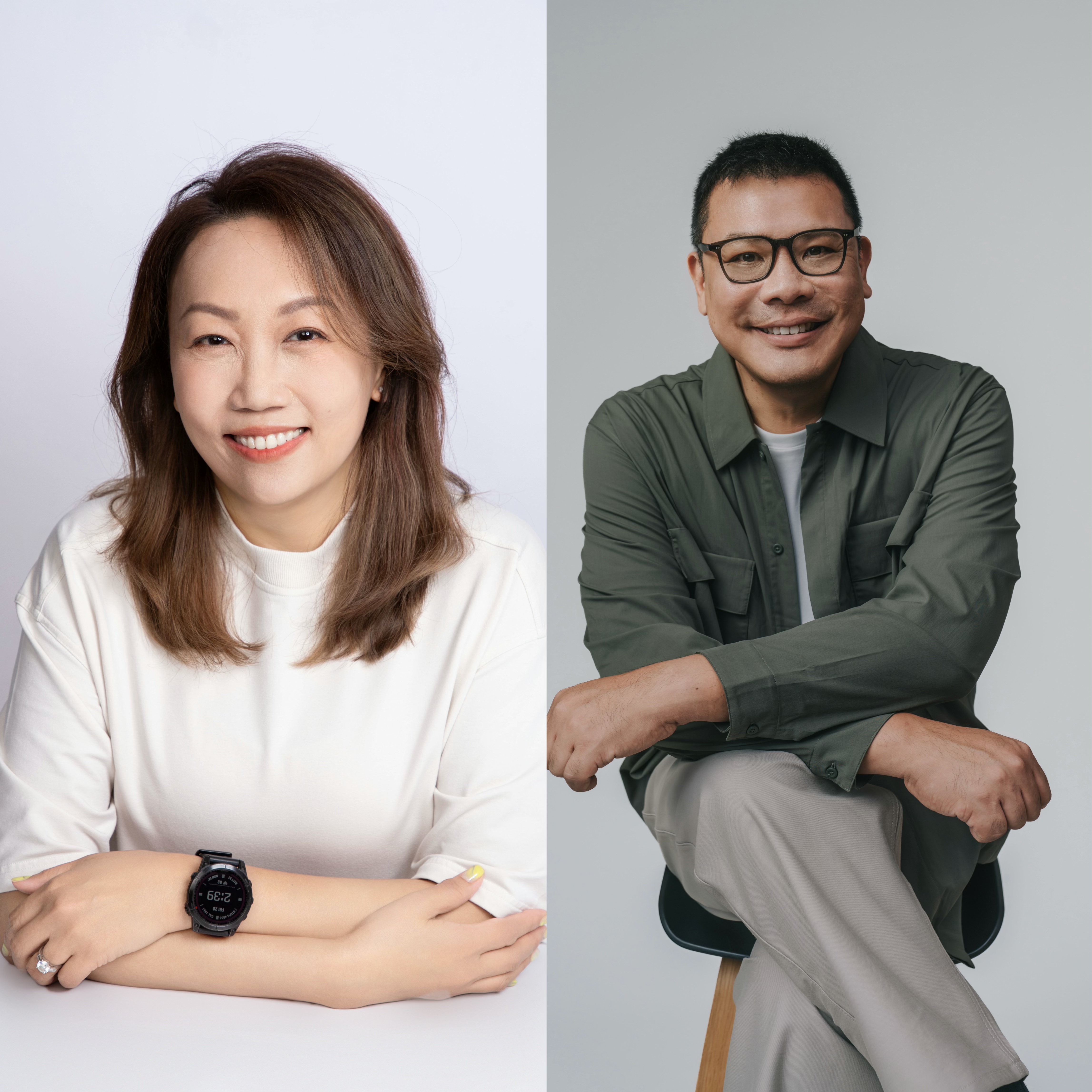 lululemon中国及亚太区总裁黄山燕与lululemon亚太区高级副总裁兼董事总经理Jeffrey Hang