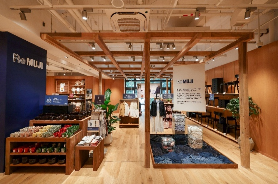 MUJI上海新六百YOUNG城市旗舰店ReMUJI主题陈列区域
