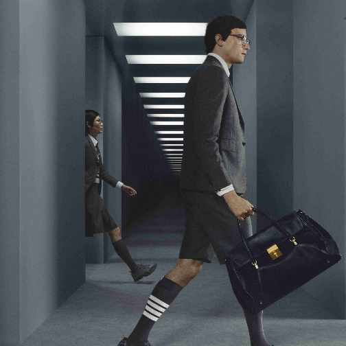 thom browne携手ASICS推出联名鞋款