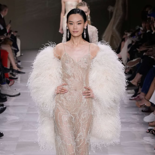 Armani Privé与Stephane Rolland：黑白色调的极致优雅