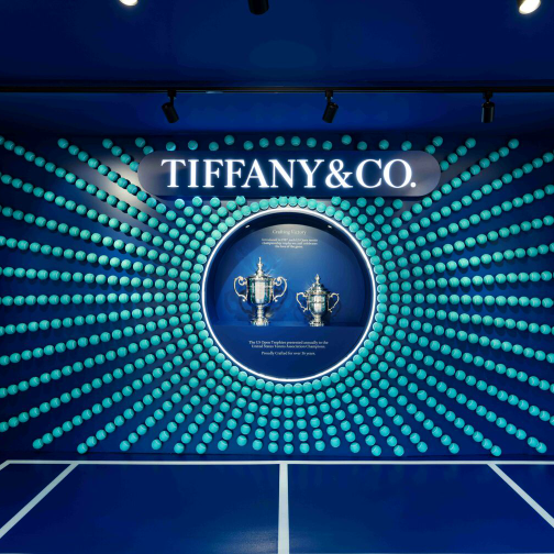 Tiffany于2024美国网球公开赛期间打造限时体验空间