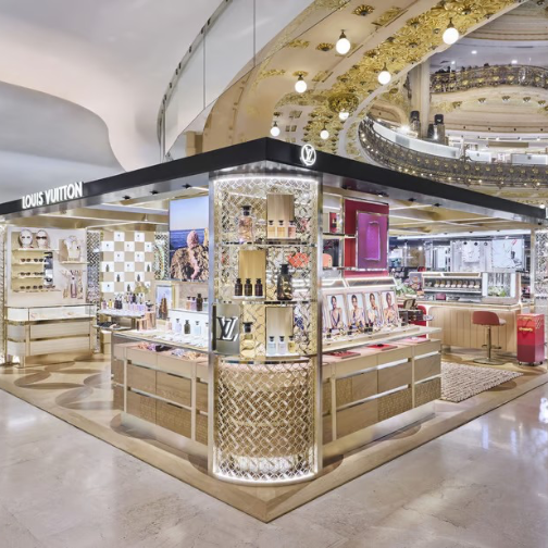 路易威登首个美妆专柜进驻巴黎老佛爷