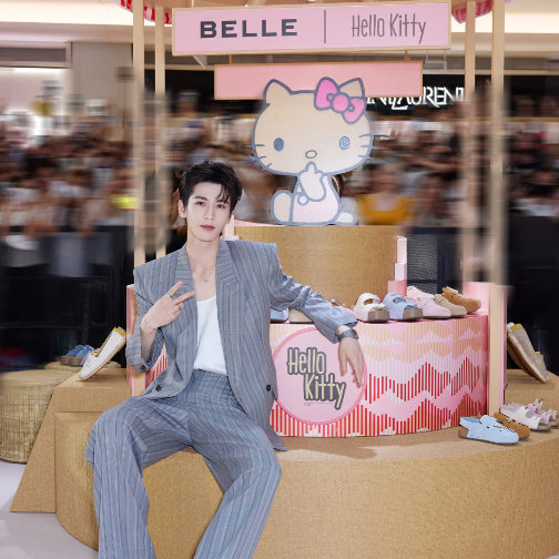 百丽×黑皮Hello Kitty联名系列发售